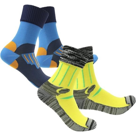 Other - 2 Pairs Unisex Waterproof Socks Hiking Wading Trail Running Kayaking Crew…